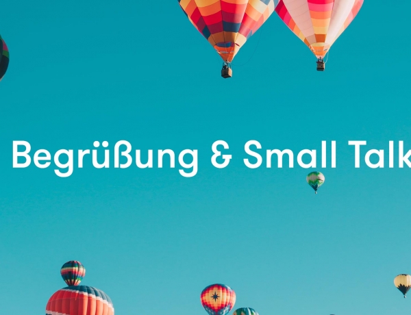 Recibir y small talk en alemán