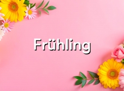Guía para la primavera en alemán